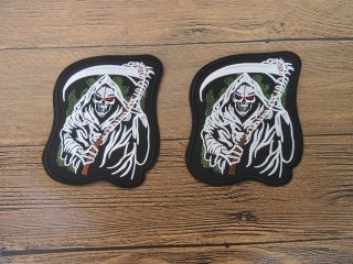 10Pcs Scary Sew On Patch Badge Fabric Clothes Craft Sticker Tran (image for) 10Pcs Scary Sew On Patch Badge Fabric Clothes Craft Sticker Tran