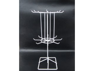 4X Mini Revolving 2-layer Wire Jewelry Display Rack (image for) 4X Mini Revolving 2-layer Wire Jewelry Display Rack