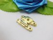 100 Golden Plated Metal Gift Box Lock / Box Latch (image for) 100 Golden Plated Metal Gift Box Lock / Box Latch