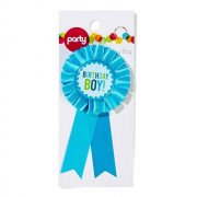 20Pcs Birthday Boy Badge Ribbon Rosette Badge Pin Kid's Favor