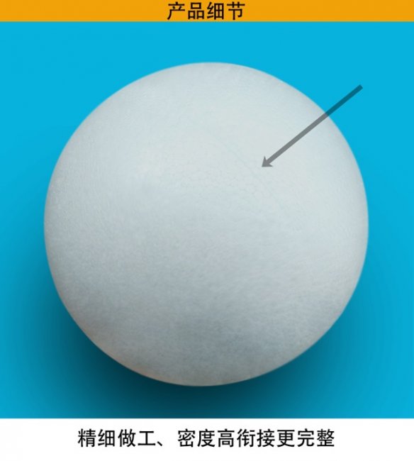 5Sets Hollow 2Piece Polystyrene Foam Ball Decor Craft DIY 200MM - Click Image to Close