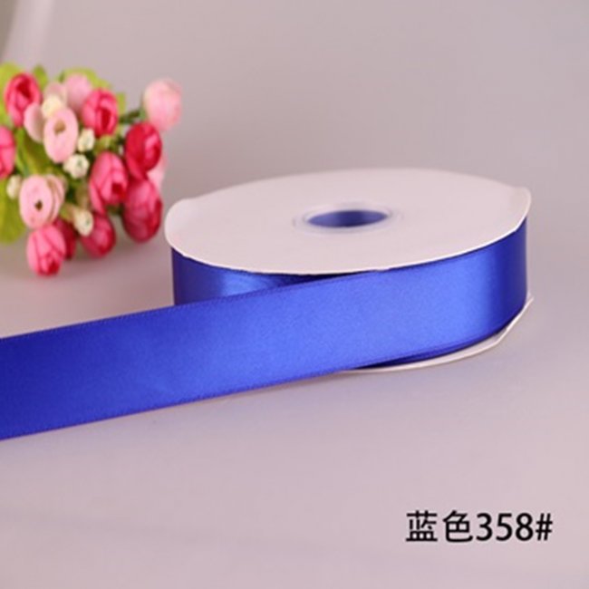 5Roll X 25Yards Royal Blue Satin Ribbon 25mm - Click Image to Close