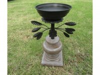 2Pcs Vintage Black Flower Candle Holder Home Wedding Favor 25x10