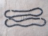 6Strand x 65Pcs Black Faceted Glass Beads 10mm