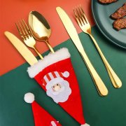 4Pcs Christmas Gift Kitchen Cutlery Set Tableware Dinnerware