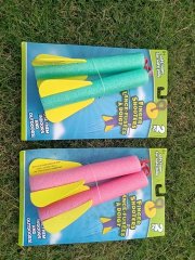 6Sets x 2Pcs Foam Finger Shooters Stomp Rocket Outdoor Toys