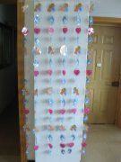 1X Girl & Dolphin Cartoon Curtain with Curtain Rod