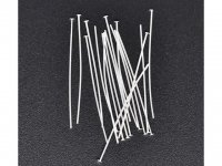 500Gram (2280Pcs) Silver Plated 50mm Head Pins Jewelry Finding