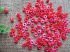 500g Red Ombre Barrel Pony Beads Loose Bead 8mm