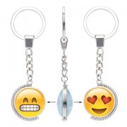 6Pcs Smile Face Emoji Etc Keyrings Key Ring Key Chain