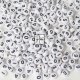 6Packs x 200Pcs White & Black Numbers Flat Round Beads 7mm