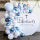 1Set 104Pcs Blue Balloon Garland Arch Kit Wedding Party Baby Sho