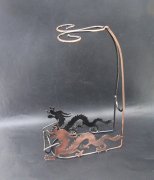 1Pc Tabletop Wine Rack Holder Metal Wine Bottle Holder Dragon