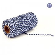 2x100Yards Dark Purple White Cotton Bakers Twine String Cord Rop