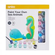 4Set Paint Your Own Sea Animals Set Kids Craft