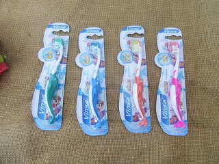 12 Dolphin Clean Morning Toothbrushes for Kids Mixed Color