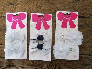 12Sheet x 2Pcs BB Snap Sleepies Hair Clips Assorted