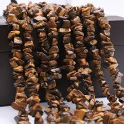 5Strands x 160pcs Tiger Eye Gemstone Loose Chip Beads DIY