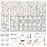 470Pcs Ivory Round Simulate Pearl Loose Beads DIY 4/6/8/10/12mm