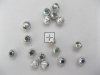 200 Argenteous Aluminium Round Beads dia.8mm