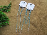 6Pcs Blue Beaded Sunglasses Strap Plastic Beads Glasses Cord