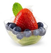 24Sets x 10pcs Mini Disposable Clear Party Dessert Bowls