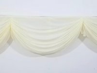 1Pc Ivory 3M Swag Drape Stage Wedding Background Backdrop