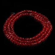 10Strands X 70Pcs Red Facted Glass Crystal Beads 10mm Dia