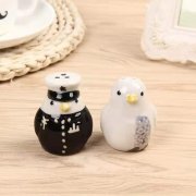 6Sets x 2Pcs Salt Pepper Shakers Bride & Bridegroom Wedding