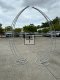 1Set 2Pcs New White 3D Garden Arch Double Round Heavy Duty Stand