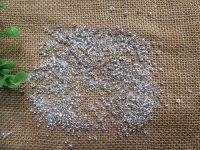 450g Silver Tube Glass Bugle Seed Beads 2mm