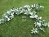 4Pcs White Artificial Rose Leaf Garland Vine String Decor 1m Lon