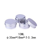 20 10ML Aluminium Tin Can Storage Container Balm Nail Art Cosmet