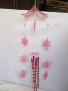 4Pcs Pink Wind Chime with 4 Aluminum Pipes wc-pl4