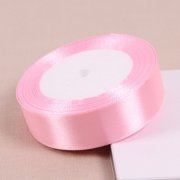 10Rolls X 25Yards Pink Satin Ribbon 18mm