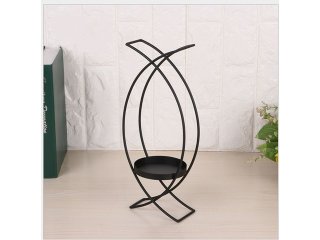 1Pc Creative Desktop Black Double Arch Tealight Candle Holder