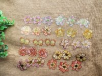 4Packs x 30Pcs Flower Stickers for Craft Scrapbooking Floral Sti