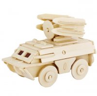 5Sets 3D Puzzles Armoured Car Woodcraft Kit Educational Toys