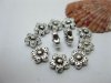 100 Tibetan Silver Plum Blossom Bali Style Spacer Beads 10mm