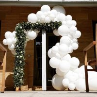 100Pcs White Natural Latex Balloons Party Supplies Favor 12cm