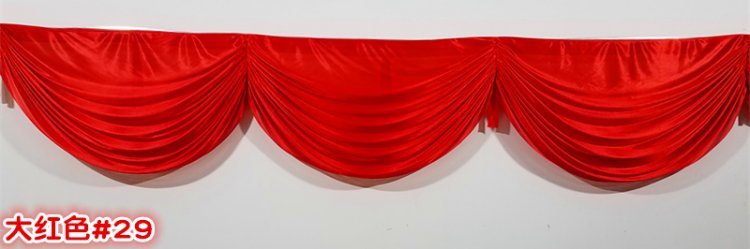 1Pc Hot Red 3M Swag Drape Stage Wedding Background - Click Image to Close