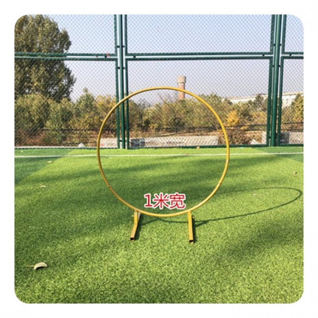 1X Golden Circle Wedding Garden Arch Backdrop Single Tube 1Meter - Click Image to Close