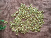 500g AB Yellow Barrel Pony Beads Loose Bead 8mm