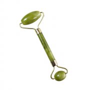 4Pcs Facial Beauty Massage Tool Green Jade Double Roller Face Th