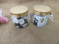 3Canned x 260Pcs White and Black Plastic Craft Sewing Buttons 3Canned x 260Pcs White and Black Plastic Craft Sewing Buttons