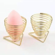 6Pcs Golden Drying Puff Rack Makeup Sponge Stand Cosmetics Beaut