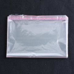 500 Clear Self-Adhesive Seal Plastic Bags 59x35cm