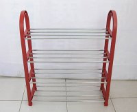 1X New Red 4-Tier Shoe Holder Display Rack