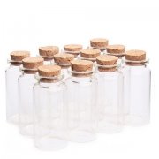 3Pkts x 4Pcs (12Pcs) Empty Glass Storage/Display Bottle/Jar