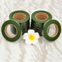 1Bundle X 12 Rolls Dark Green Floral Stem Wrap Florist Tape